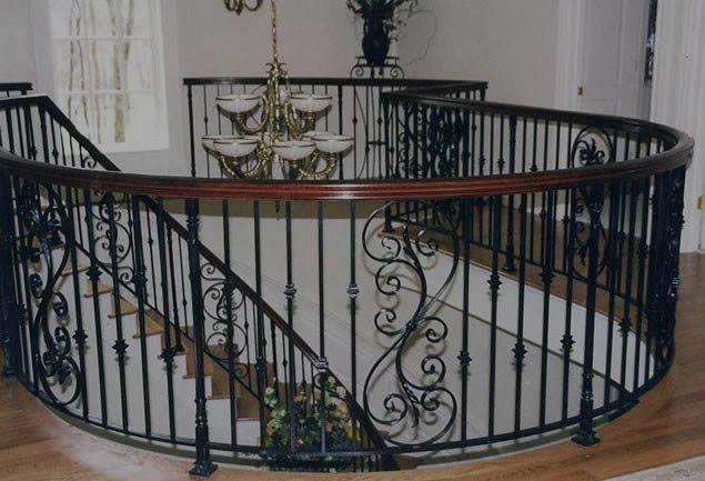 Interior railing, Trylon Metalworks-serving New Jersey and New York